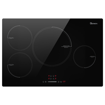 Buy 30 Inch 4 Burner Electric Induction Cooktop 220-240V 7200W With Precise Power Time Control online manufacture
