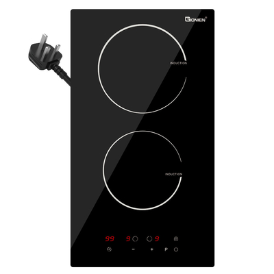 Buy Plug in Domino Induction Hob 2 Rings 30cm Electric Cooktop Built in Worktop online manufacture