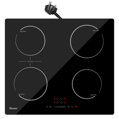 Buy Plug-in Induction Hob 13 Amp 2800W 60cm Integrated Electric Cooktop with Bridge Zone online manufacture
