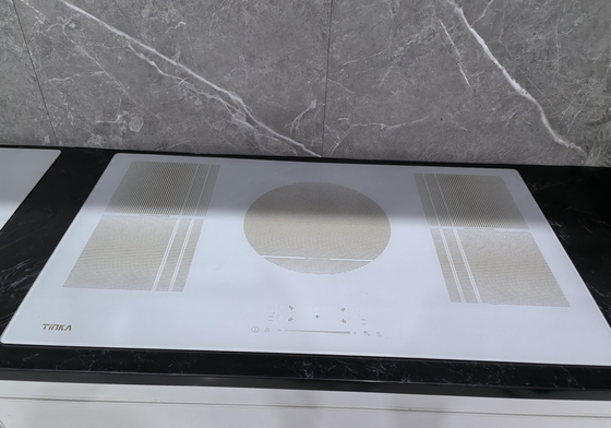 Buy Black White Built-In Electric Cooktop Ceramic Glass / Borosilicate Glass Top online manufacture