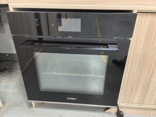 24 Inch Cooking Ovens Electric Rotisseries Touch Control Built-In Convection Single Wall Oven Black